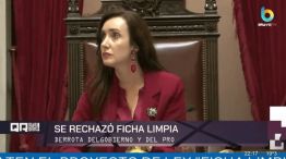 Victoria Villarruel, vicepresidenta de la Nación, tras el rechazo a Ficha Limpia en el Senado