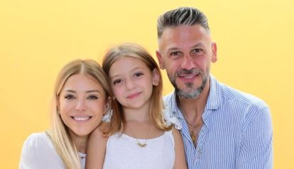 Evangelina Anderson, Emma y Martín Demichelis 