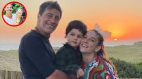 Nicolás Repetto junto a Juana Repetto y su hijo