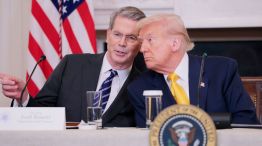 Scott Bessent and Donald Trump.