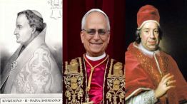 Eugenio II, Inocencio XIII y Robert Prevost León XIV 20250509
