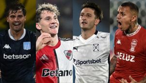 Triunfos de River, Racing, Independiente y Huracán