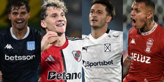 Triunfos de River, Racing, Independiente y Huracán