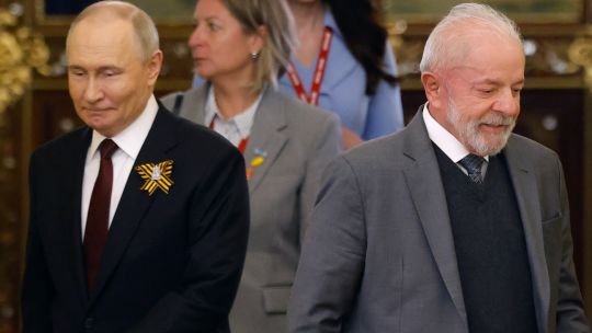 20250510 Vladimir Putin y Lula da Silva, en el Kremlin de Moscú