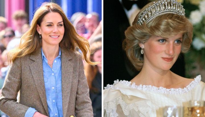 Kate Middleton rinde homenaje a Lady Di: look reciclado y joyas de su colección