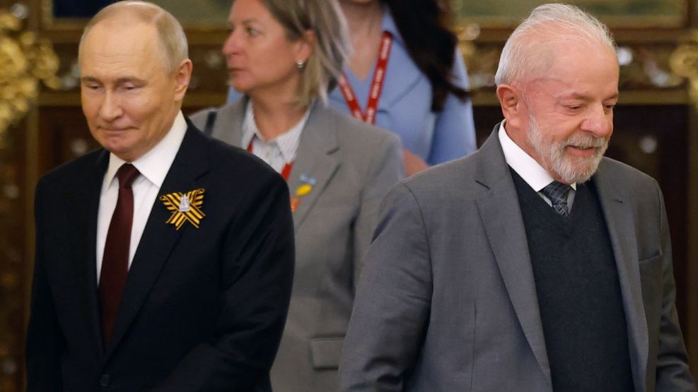 20250510 Vladimir Putin y Lula da Silva, en el Kremlin de Moscú