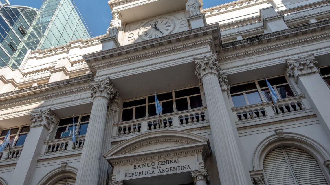 The Central Bank of Argentina in Buenos Aires, Argentina, on Monday, April 14, 2025.