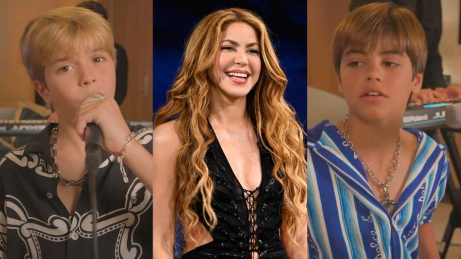 Shakira y sus hijos, Milan y Sasha