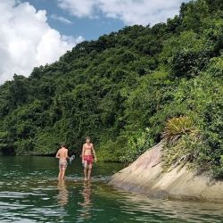 Herman Meder viaja con su familia en el velero Kira-Kira rumbo al Amazonas. 