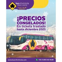 Precios Congelados para recorrer los Caminos del Vino de Mendoza en el Bus Vitivinícola