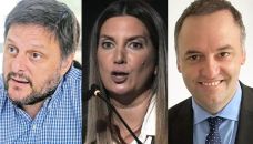 Leandro Santoro, Silvia Lospennato y Manuel Adorni
