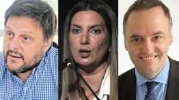 Leandro Santoro, Silvia Lospennato y Manuel Adorni