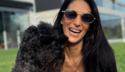 Silvina Escudero, el perro Titán