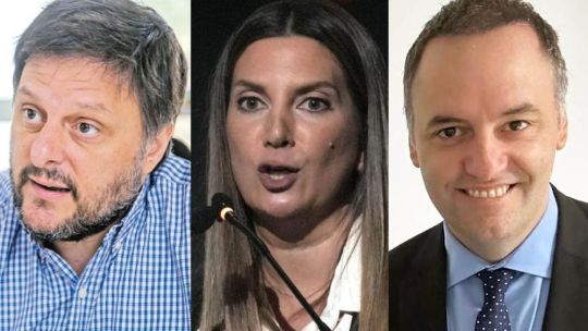Leandro Santoro, Silvia Lospennato y Manuel Adorni