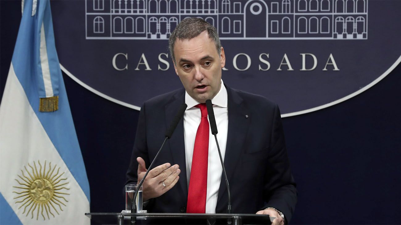  El vocero presidencial, Manuel Adorni