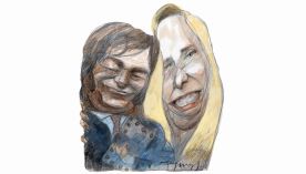 Karina y Javier Milei