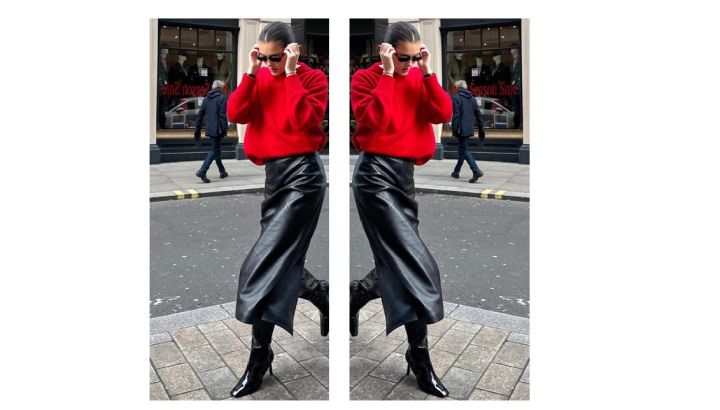 Por qué la combinación de rojo y negro es la favorita de las que más saben de moda este invierno 2025