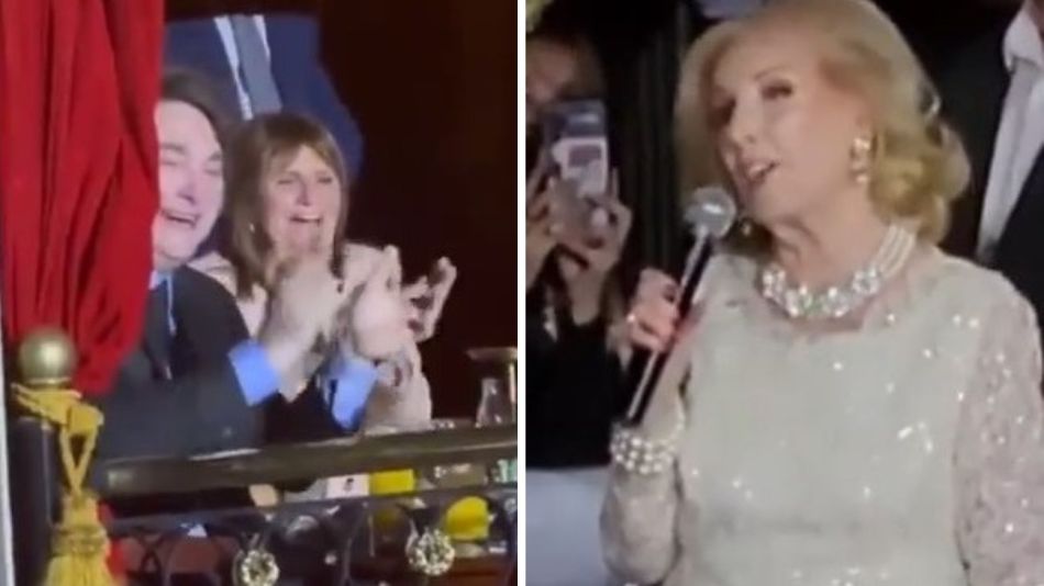Mirtha Legrand y Javier Milei