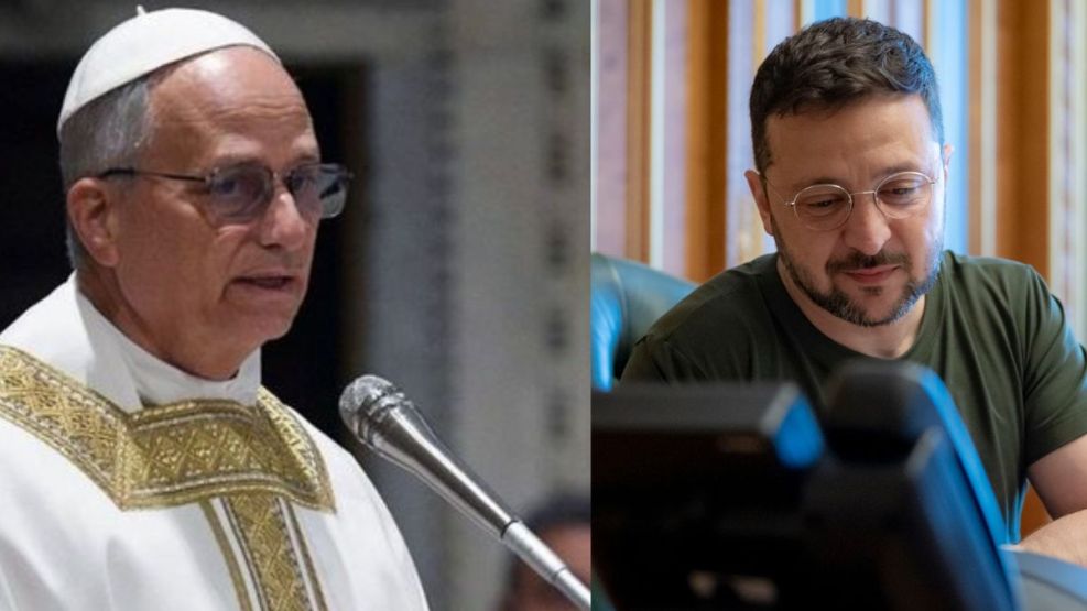 Llamada telefónica entre Zelensky y León XIV