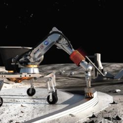 Prototipo de impresión 3D lunar.