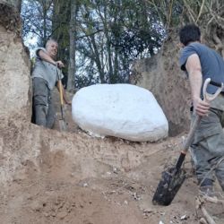 El sitio donde fueron encontrados los restos fósiles corresponde a un terreno privado 