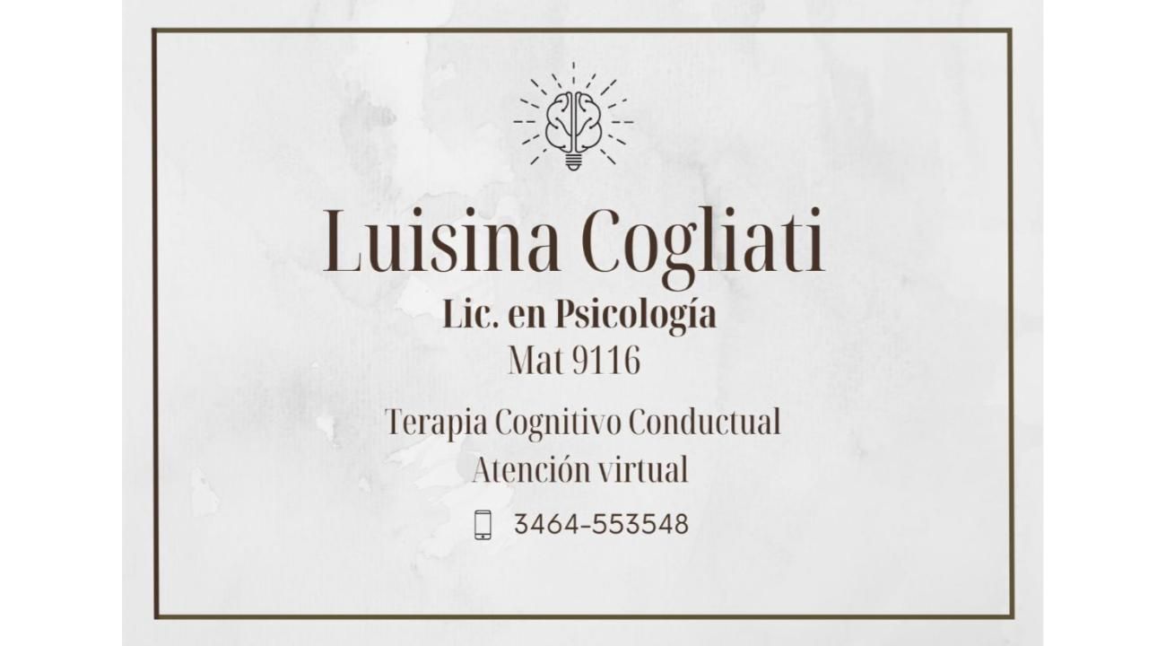 Psicóloga Luisina Cogliati: Compromiso y experiencia en salud mental
