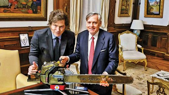 Javier Milei y Jesús Huerta de Soto