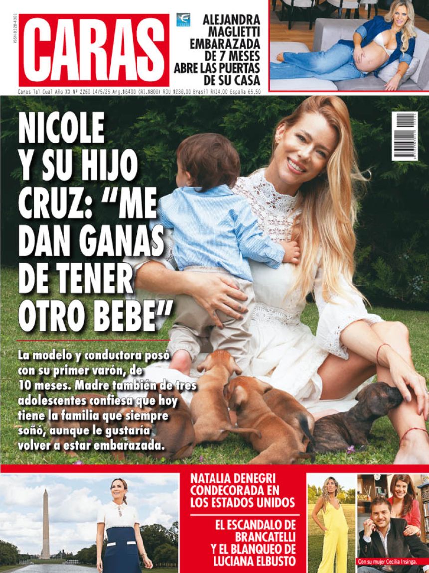 NICOLE NEUMANN Y SU HIJO CRUZ