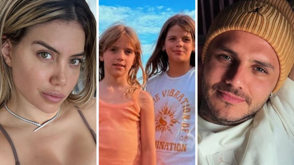 Wanda Nara, Mauro Icardi, Francesca Icardi, Isabella Icardi
