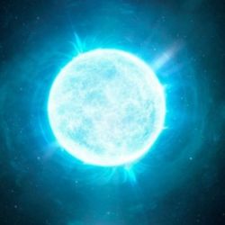 Representación ilustrativa de la particular estrella descubierta.