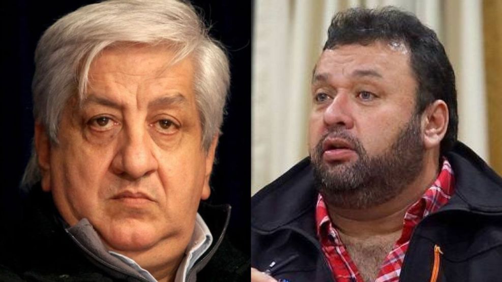 Julio Piumato, secretario general de la UEJN y Gabriel Barroso, secretario general de FaSiPegYBio