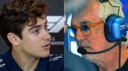 Franco Colapinto y Flavio Briatore