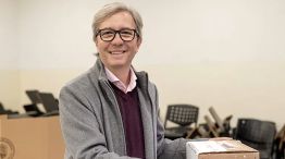 John Boretto, decano de la UNC votando