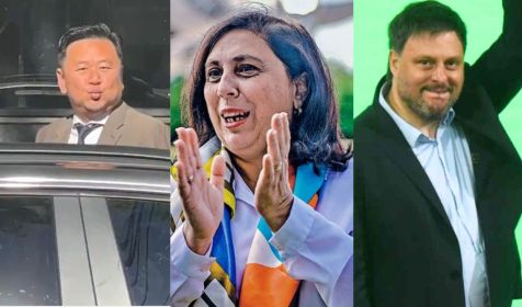 Alejandro Kim, Paula Olivetto y Leandro Santoro
