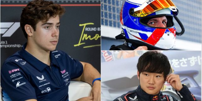 Colapinto, Verstappen y Tsunoda