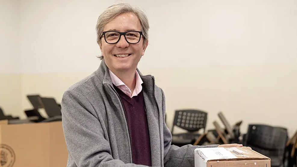 John Boretto, decano de la UNC votando