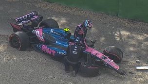 Colapinto tuvo un serio accidente en Imola.