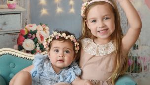 Pilar (5 años) y Delfina (1 año) Hecker