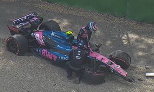 Colapinto tuvo un serio accidente en Imola.
