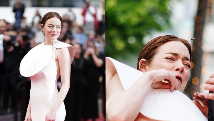El susto que se llevó Emma Stone en la alfombra roja del Festival de Cannes