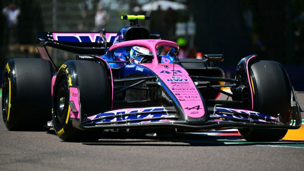 Colapinto en acción con su Alpine.