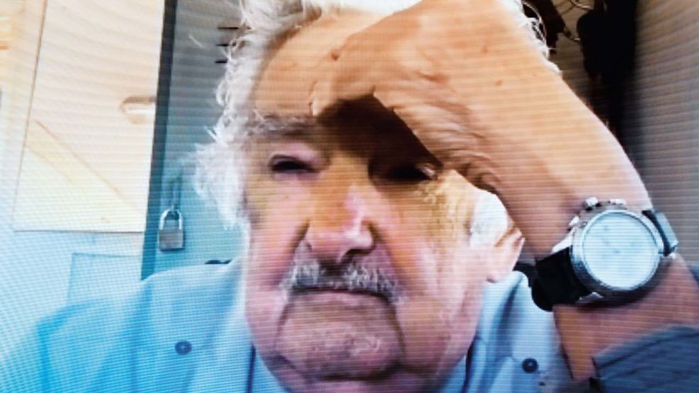 José Pepe Mujica, en la entrevista con Jorge Fontevecchia en 2021.