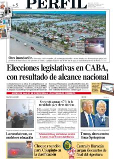 La tapa del Diario PERFIL del domingo 18 de mayo de 2025