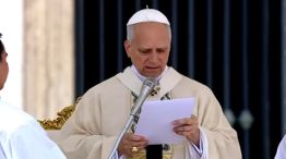 El papa León XIV, en su misa de entronización.