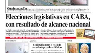 La tapa del Diario PERFIL del domingo 18 de mayo de 2025