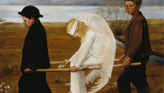 El ángel herido - Hugo Simberg, 1903