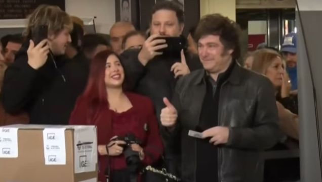 Javier Milei votó en la UTN