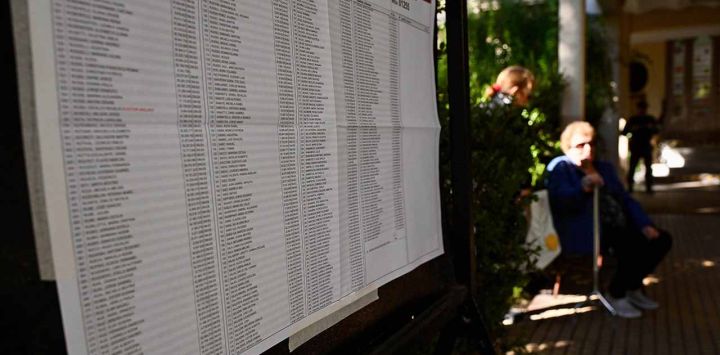 Porteños votan en el marco de las elecciones  legislativas de la ciudad. 