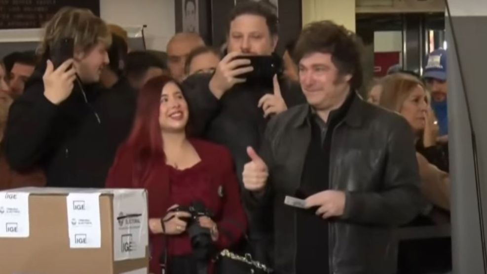 Javier Milei votó en la UTN