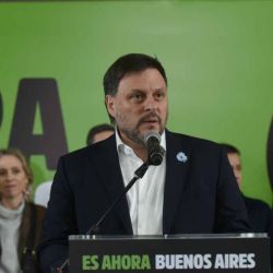 18052025 Elecciones CABA Búnker de Es ahora Santoro. | Foto:Pablo Cuarterolo